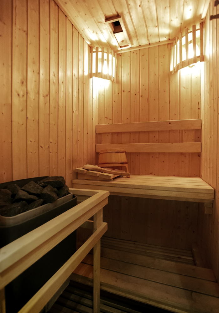 プライベートサウナの内部