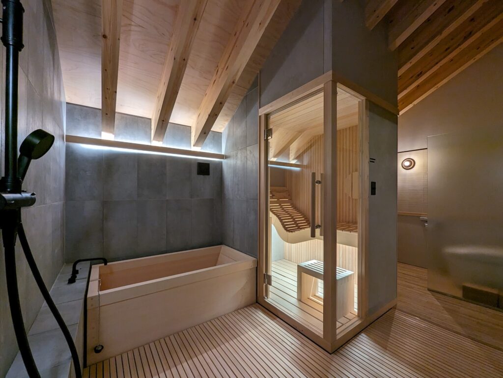 プライベートサウナと水風呂